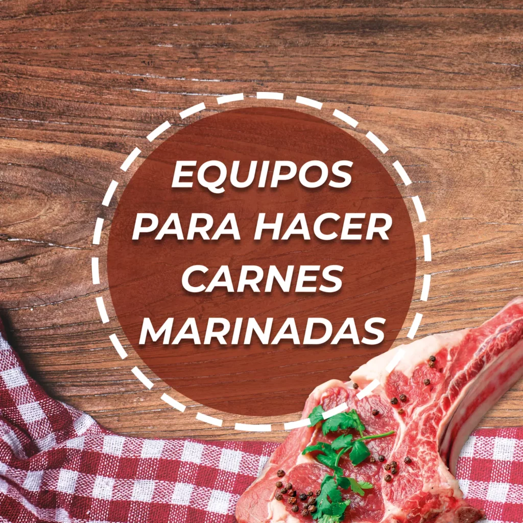 Equipos para hacer carnes marinadas